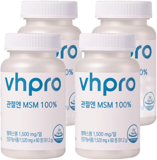 비타민하우스 관절엔 MSM 100%, 60정, 4개