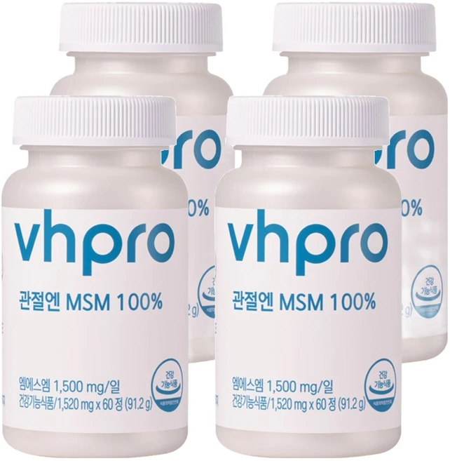 비타민하우스 관절엔 MSM 100%, 60정, 4개 - 쿠팡