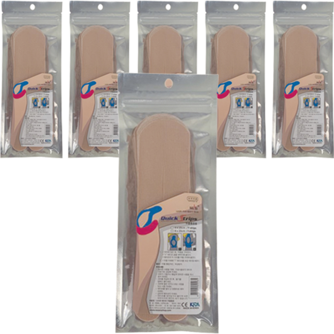 나사라 퀵스트립 키네시올로지 무릎 테이프 베이지 8개입, 6개