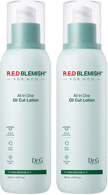 닥터지 레드 블레미쉬 포 맨 오일 컷 로션 올인원, 150ml, 2개