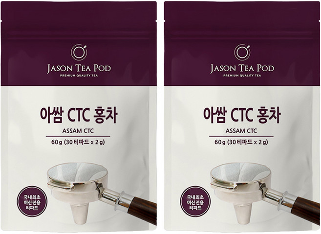 제이슨티 티파드 아쌈 CTC 홍차, 2g, 2개, 30개입