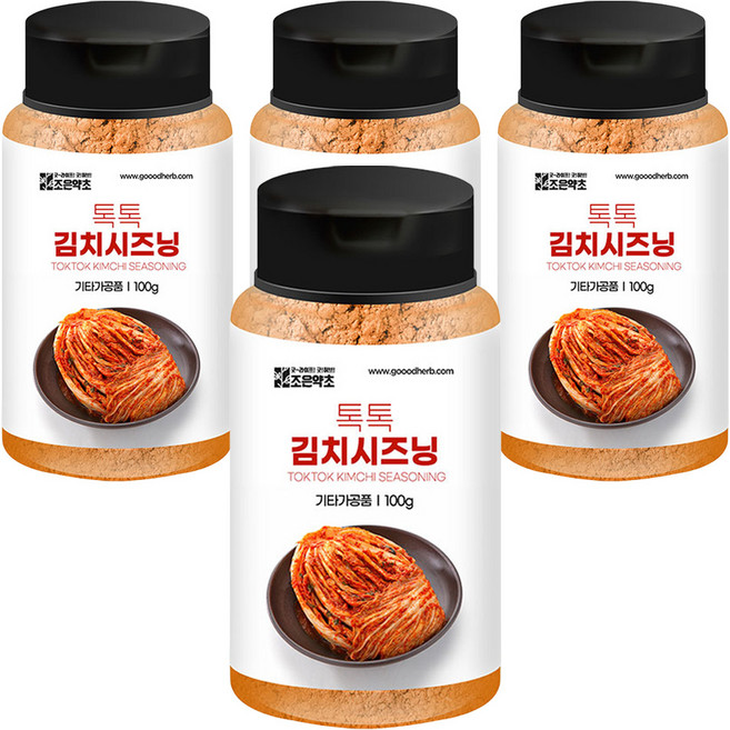 조은약초 톡톡 김치시즈닝, 4개, 100g