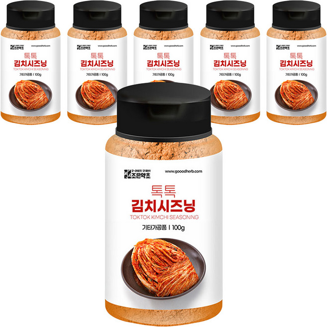 조은약초 톡톡 김치시즈닝, 6개, 100g