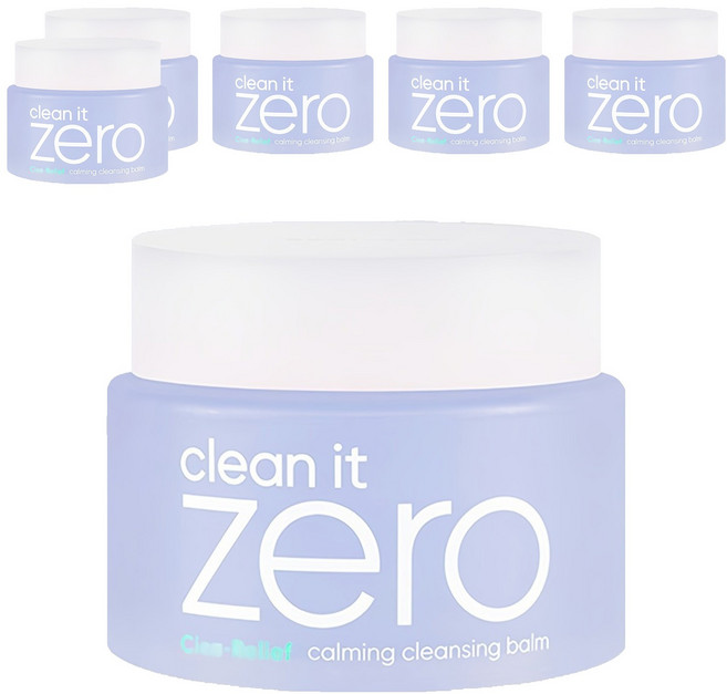BANILA CO 芭妮蘭 Clean it ZERO零感肌瞬淨卸妝霜 積雪草舒緩款, 6罐, 100ml