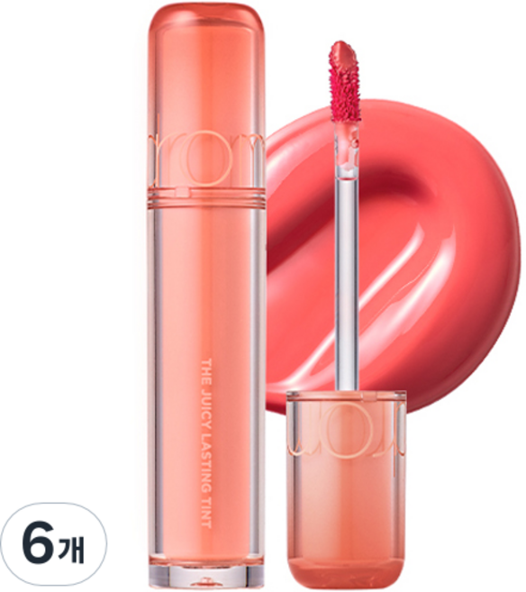 롬앤 더 쥬시 래스팅 틴트, 10 베어 애프리콧, 6개