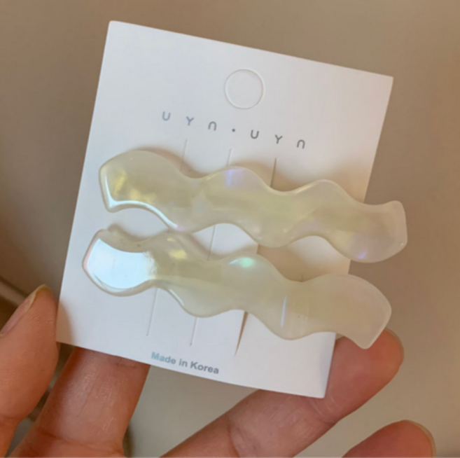 해피제이 물결 헤어핀 2p 세트