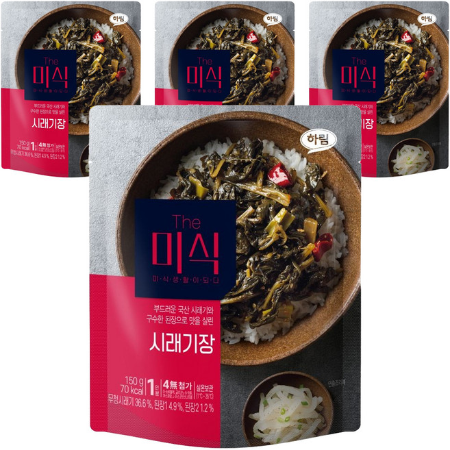 더미식 시래기장 덮밥소스, 150g, 4개