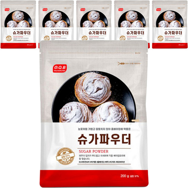 OQB 슈가 파우더, 200g, 6개