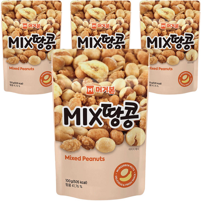 머거본 믹스땅콩, 100g, 4개