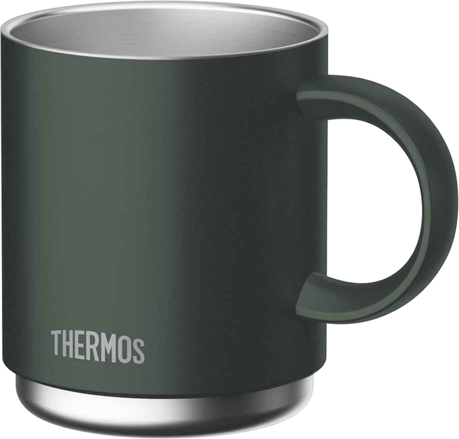THERMOS 膳魔師 不鏽鋼真空馬克杯, 森林綠, 450ml, 1個