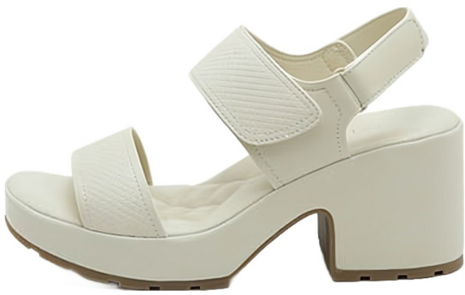 잭앤질 여성용 엠보싱 쿠션 찍찍이 샌들 JB5313