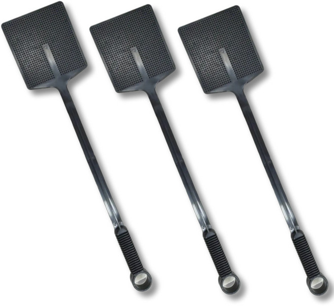 곰지홈 튼튼한 옛날 파리채 3p, 블랙