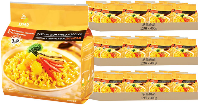 承昌食品 蔬菜咖哩湯麵 純素, 144包