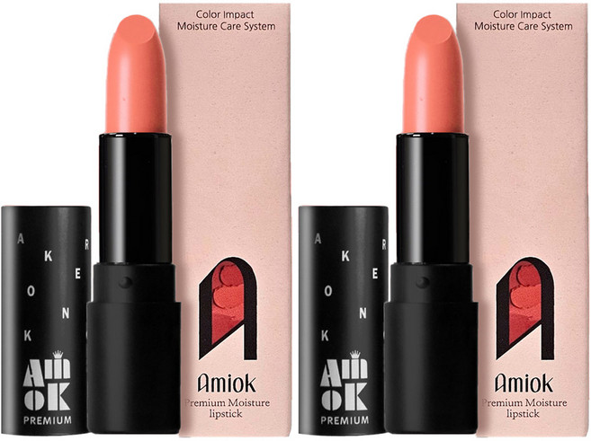 아미옥 프리미엄 립스틱, 2개, M205쥬쥬