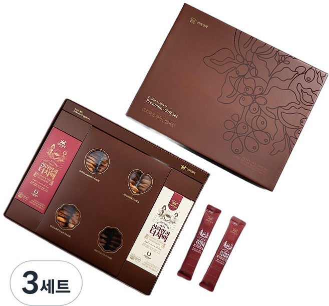 신라명과 더치팩 쿠키 선물 세트 대, 쿠키 4종 + 더치팩, 3세트