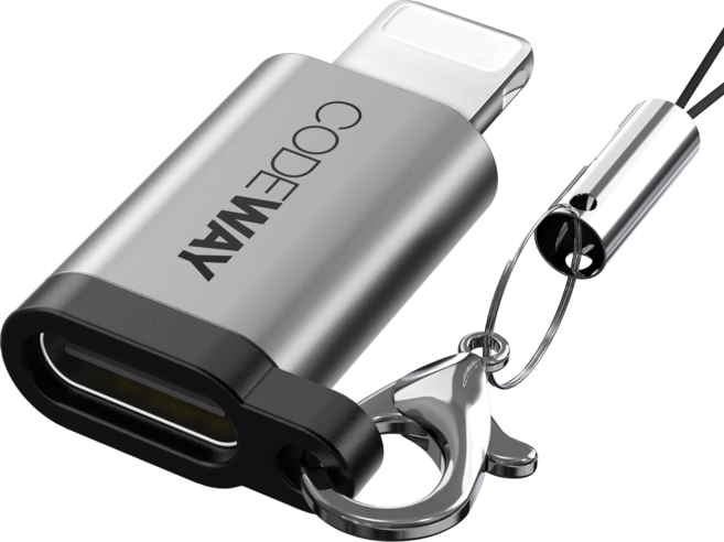 코드웨이 USB A otg 변환젠더 C타입, OTG-C-to-8pin, 1개