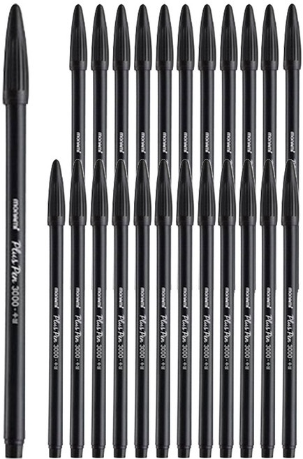 모나미 플러스펜3000 DZ 0.4mm, 흑색, 2개
