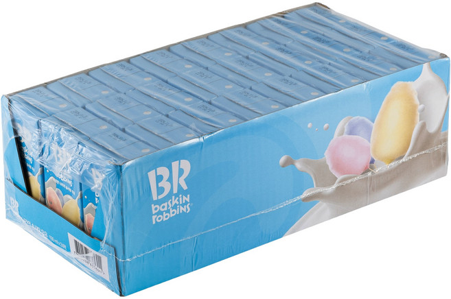 배스킨라빈스 이상한 나라의 솜사탕 우유, 190ml, 24개