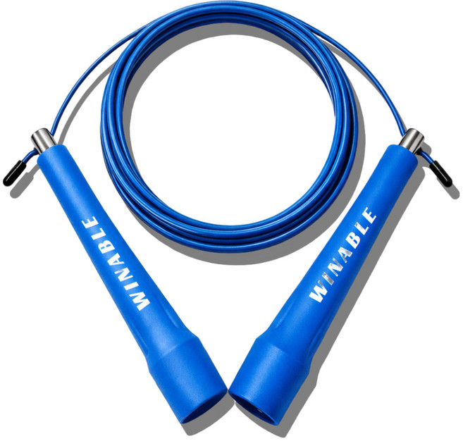 윈어블 복싱 RPM 실내 실외 스피드 다이어트 더블언더 크로스핏 운동 와이어 줄넘기, 파랑