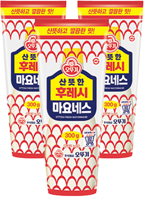 OTOKI 不倒翁 清爽美乃滋, 300g, 3個