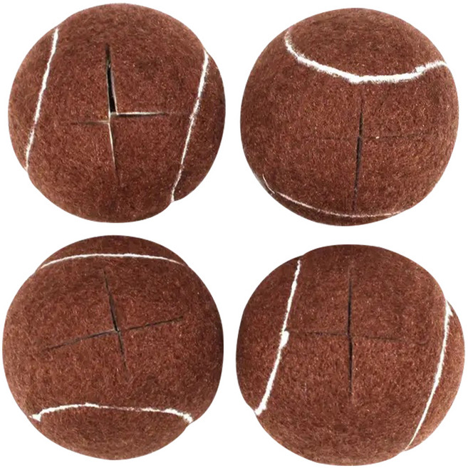 마메 테니스공 의자 커버, 브라운, 4개