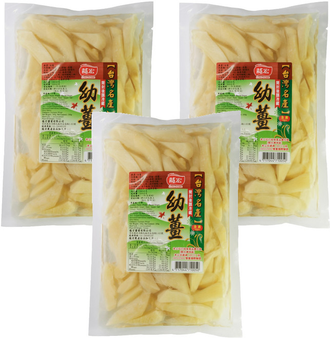 龍宏 嫩薑, 380g, 3包