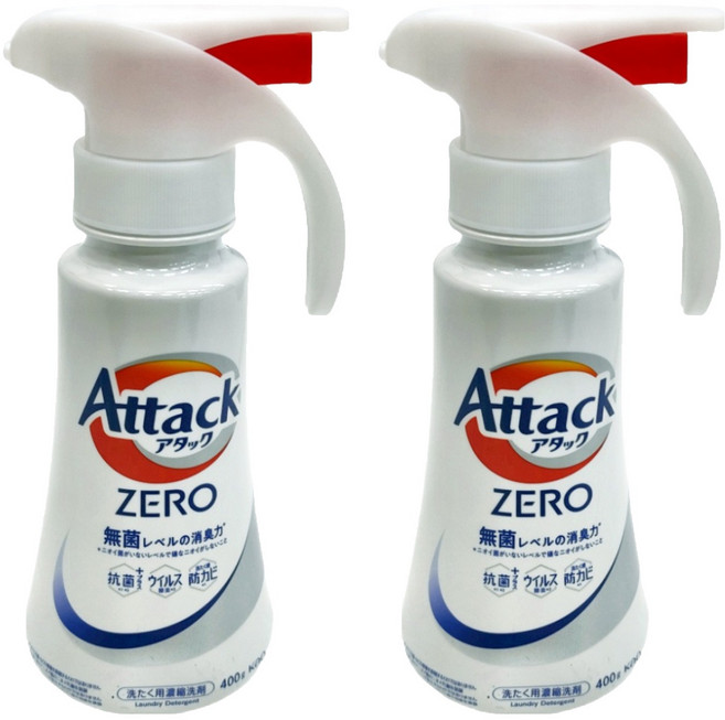Attack ZERO 洗衣精 按壓式, 400g, 2瓶