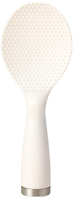 홈썸 밥알이 안 붙는 스텐딩 밥주걱, 화이트, 1개