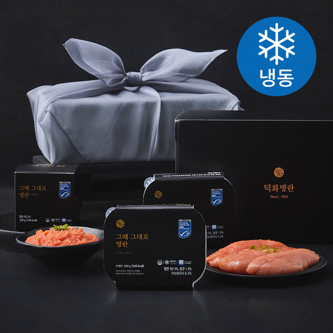 덕화명란 그때 그대로 명란 100g x 2p + 120g 세트(냉동), 1개
