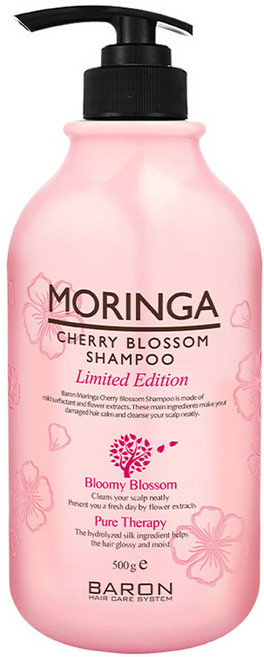바론 모링가 샴푸 체리블라썸, 500g, 1개