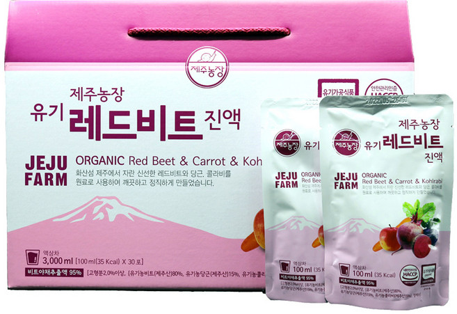 제주농장 유기 레드비트 진액, 100ml, 30개