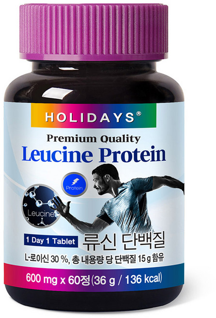 홀리데이즈 류신 단백질, 60정, 1개