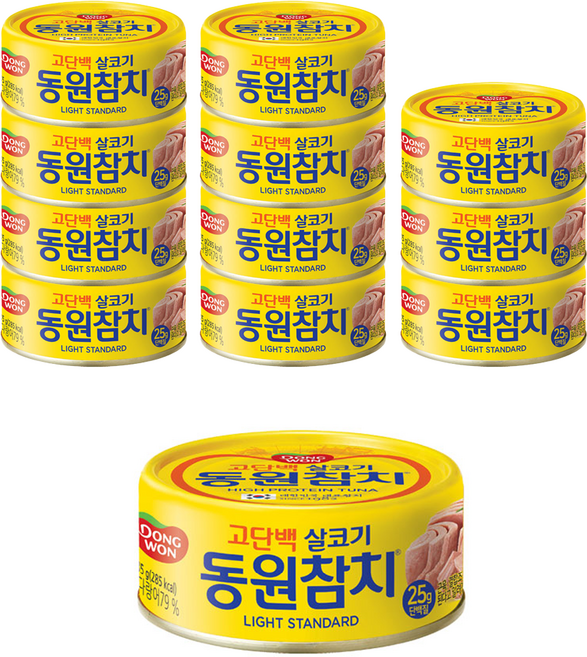 동원참치 라이트 스탠다드, 135g, 12개