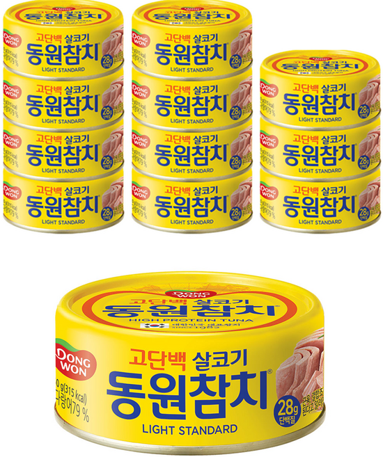 동원참치 라이트 스탠다드, 150g, 12개