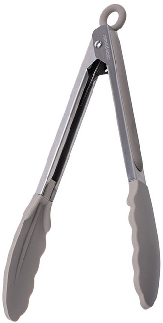 cook power 鍋寶 耐熱矽膠食物夾, 奶茶色, 1支