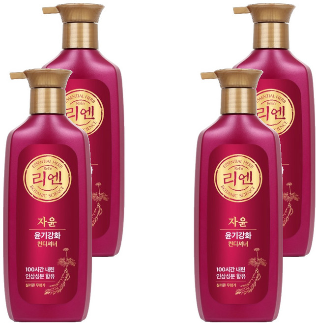 리엔 자윤 윤기강화 컨디셔너, 500ml, 4개