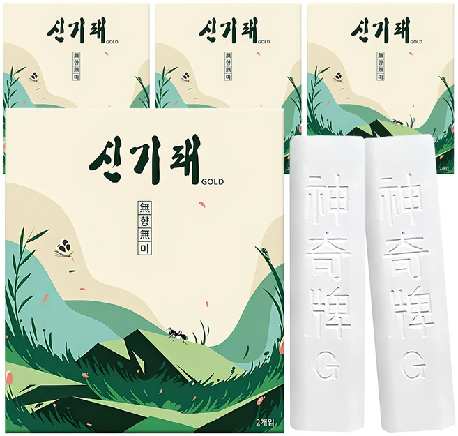 신기패 골드 분필형 해충약, 14g, 4개 - 쿠팡
