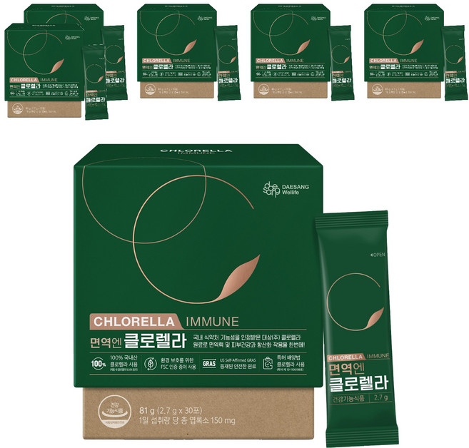 DAESANG Wellife 綠球藻萃取隨身包, 81g, 6盒