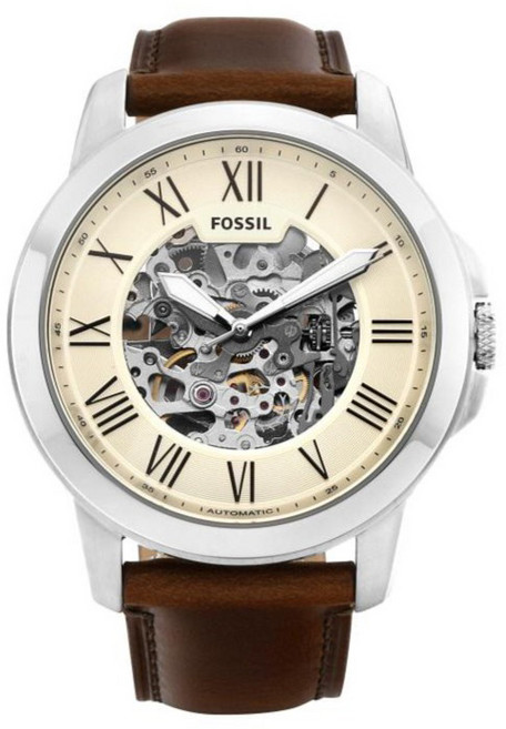 FOSSIL 男士 Grant 皮革手錶 ME3099 + 錶盒