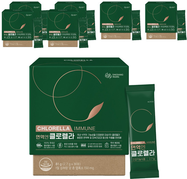 DAESANG Wellife 綠球藻萃取隨身包, 81g, 7盒