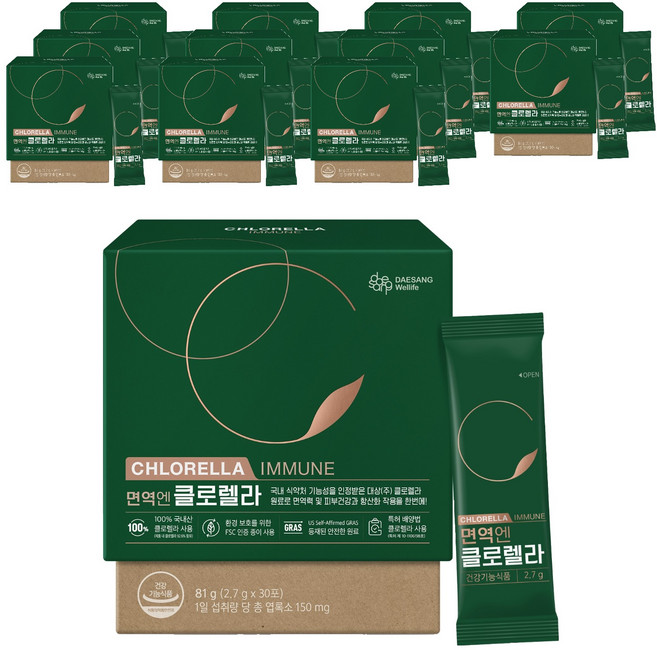 DAESANG Wellife 免疫恩 藍綠藻 30入, 81g, 12個