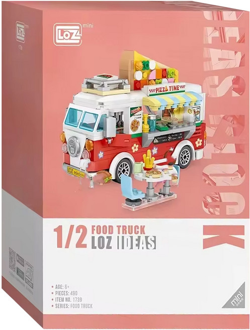 LoZ 披薩車積木 1739, 多色, 1組