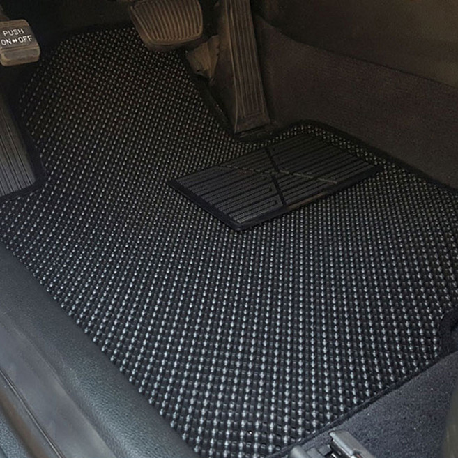 가온 차량용 이중 벌집매트 세트, 블랙, 르노 QM6 2016년 9월