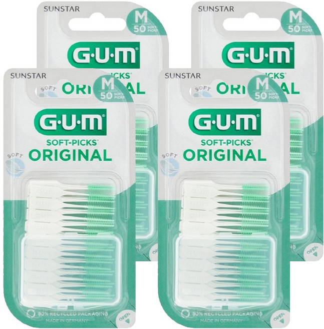 검 소프트픽 오리지날 치간칫솔, 50개입, 4개