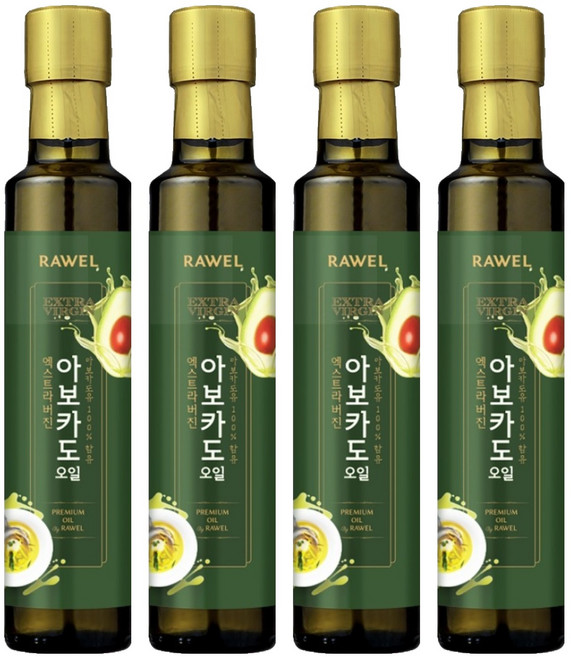 로엘 엑스트라버진 아보카도오일, 250ml, 4개