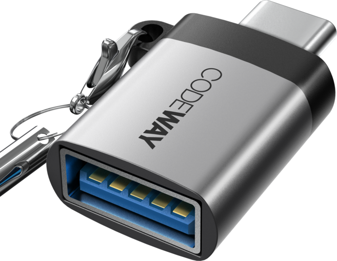 코드웨이 USB A otg 변환젠더 C타입, OTG-A-to-C, 1개