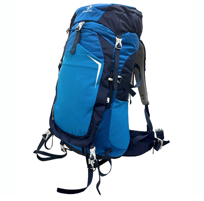 DIBOTE 迪伯特 專業登山休閒背包 鋁合金支撐背架 55L, 藍色