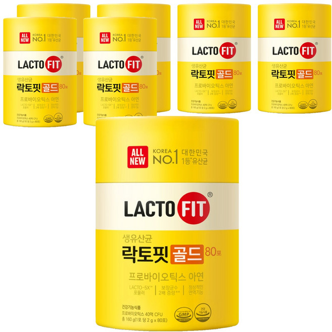 Chong Kun Dang 鍾根堂 LACTO-FIT Gold 80包, 160g, 7個