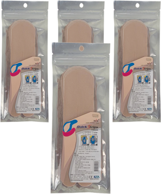 나사라 퀵스트립 키네시올로지 무릎 테이프 베이지 8개입, 4개