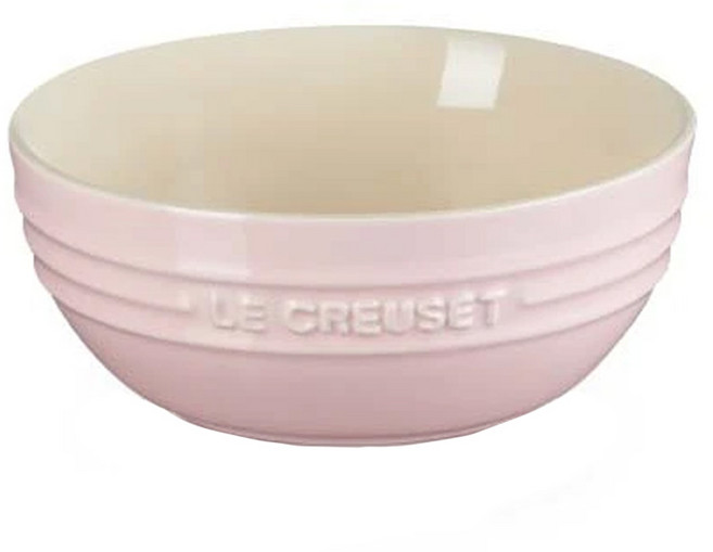 LE CREUSET 瓷器韓式湯碗 14cm, 雪紡粉, 1個